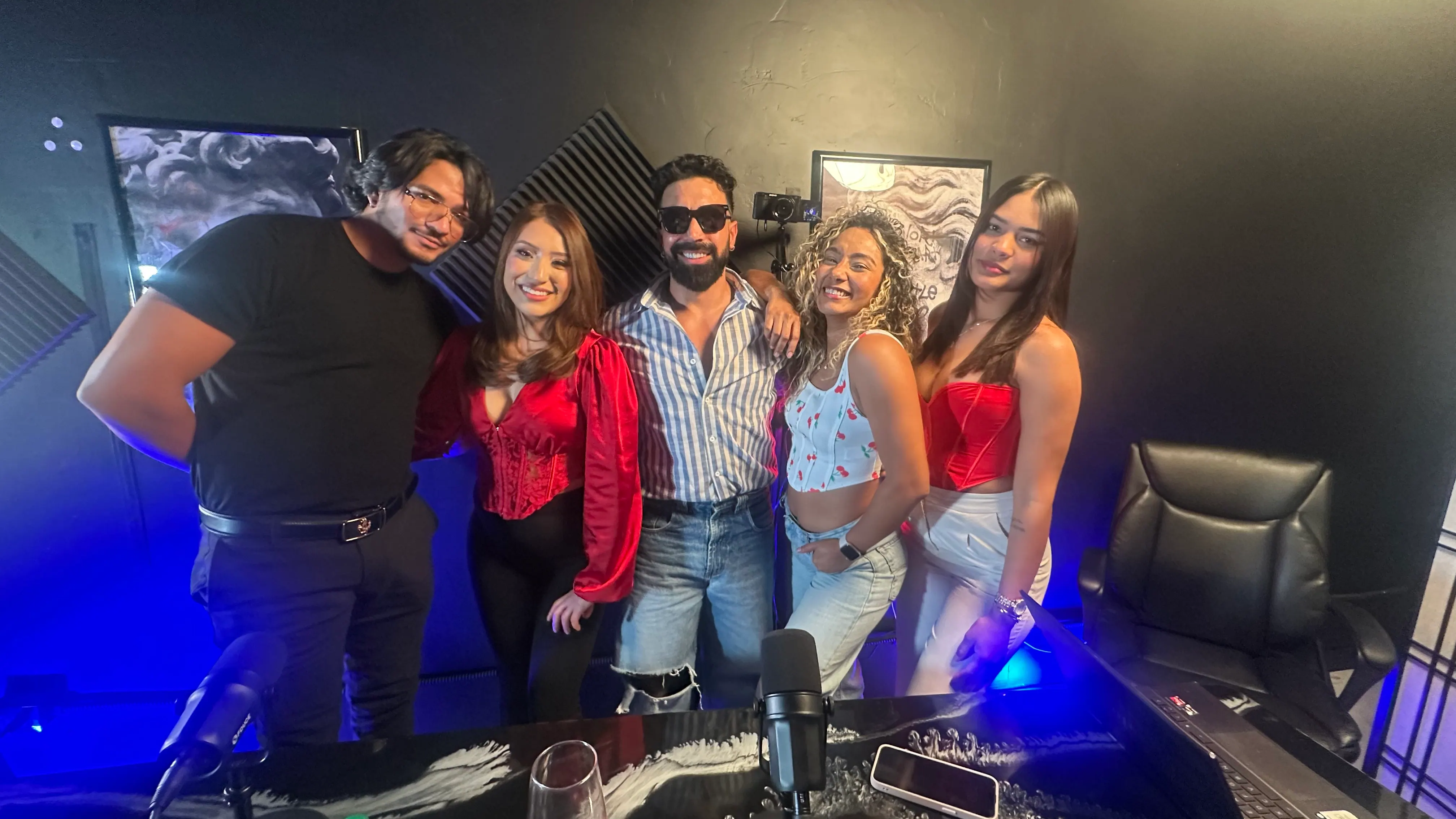 Preparación del set de grabación
