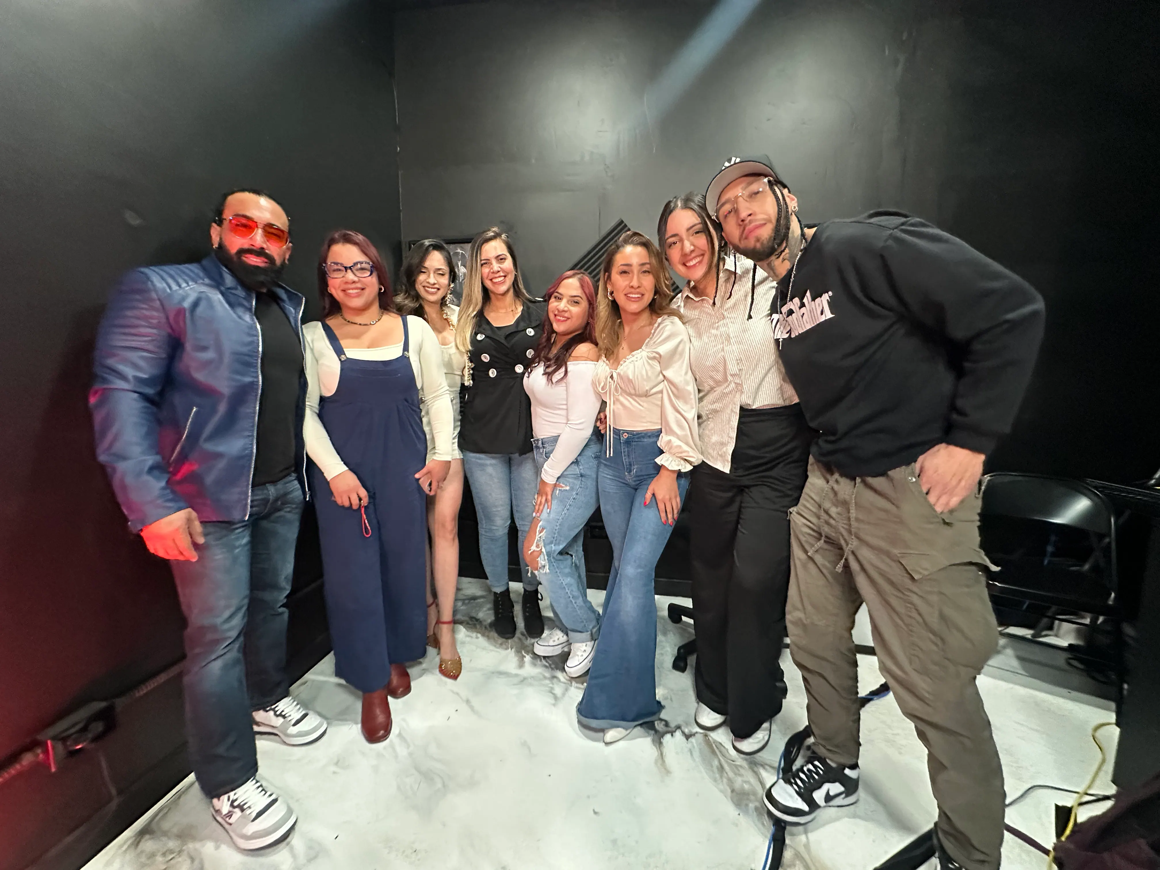 Llegada al estudio